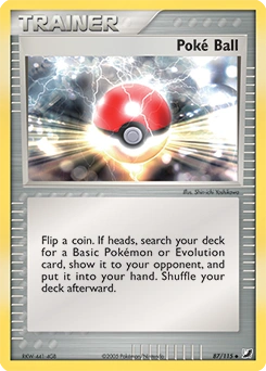 Poké Ball Pokémon card, number 87
