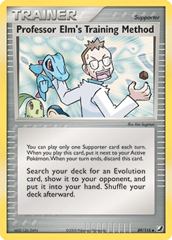 Professor Elm's Training Method Pokémon card, number 89