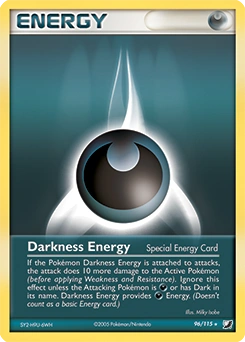 Darkness Energy Pokémon card, number 96