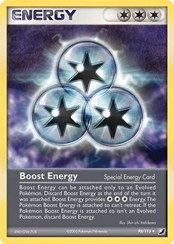 Boost Energy Pokémon card, number 98
