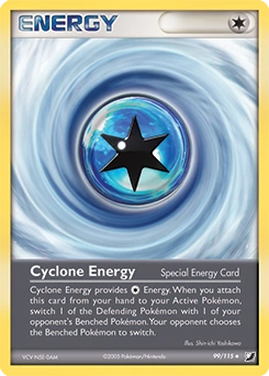 Cyclone Energy Pokémon card, number 99