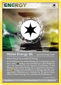 Holon Energy GL Pokémon card, number 105