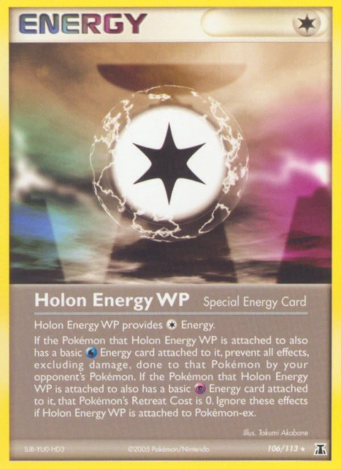Holon Energy WP Pokémon card from Delta Species, number 106 (Standard print)