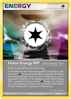 Holon Energy WP Pokémon card, number 106