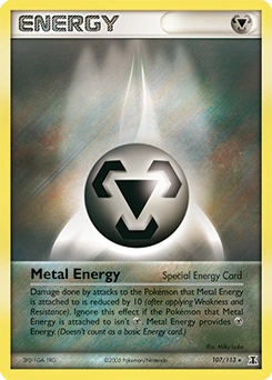 Metal Energy Pokémon card, number 107
