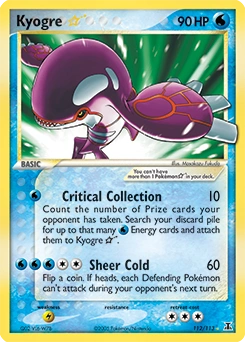 Kyogre ★ Pokémon card, number 112