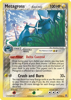 Metagross δ Pokémon card, number 11