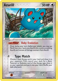 Azurill Pokémon card, number 20