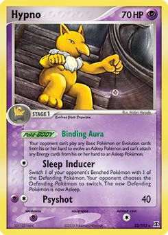Hypno Pokémon card, number 23