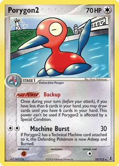 Porygon2 Pokémon card, number 25