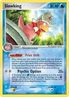 Slowking Pokémon card, number 28