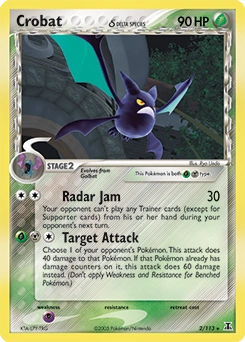 Crobat δ Pokémon card, number 2