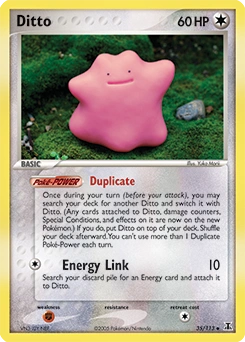 Ditto Pokémon card, number 35
