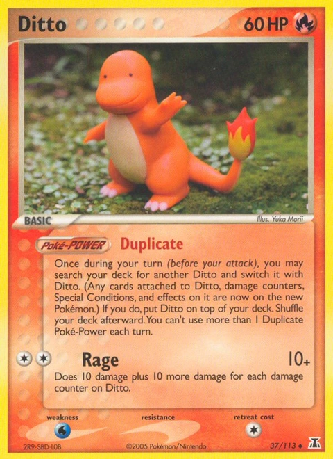 Ditto Pokémon card from Delta Species, number 37 (Standard print)
