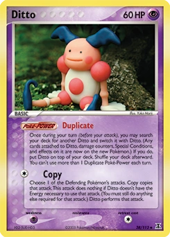 Ditto Pokémon card, number 38
