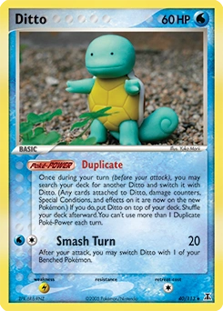 Ditto Pokémon card, number 40
