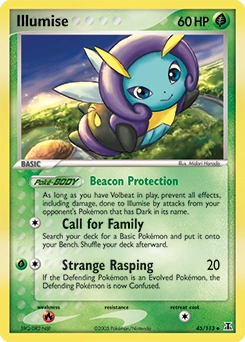 Illumise Pokémon card, number 45