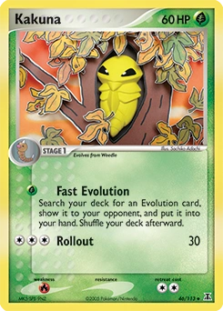 Kakuna Pokémon card, number 46