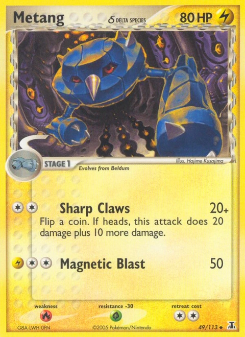 Metang δ Pokémon card from Delta Species, number 49 (Standard print)