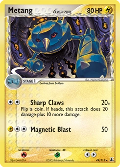Metang δ Pokémon card, number 49