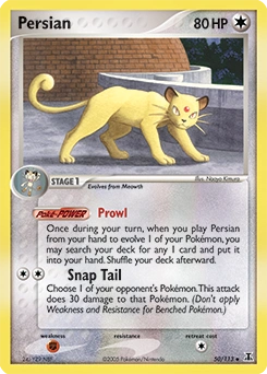 Persian Pokémon card, number 50