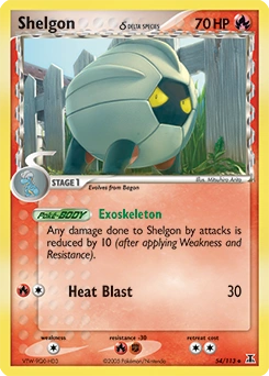 Shelgon δ Pokémon card, number 54