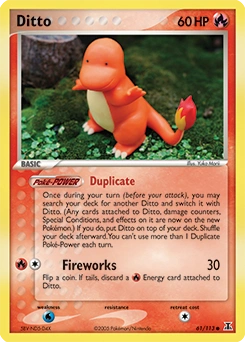 Ditto Pokémon card, number 61