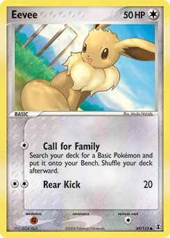 Eevee Pokémon card, number 69