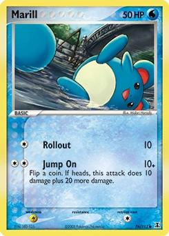 Marill Pokémon card, number 76