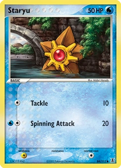 Staryu Pokémon card, number 84