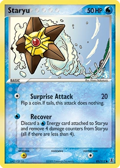 Staryu Pokémon card, number 85
