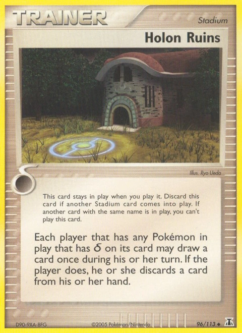 Holon Ruins Pokémon card from Delta Species, number 96 (Standard print)