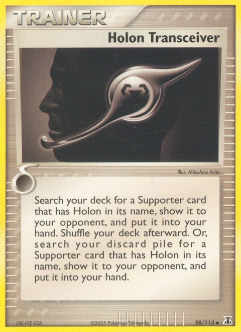 Holon Transceiver Pokémon card from Delta Species, number 98 (Standard print)