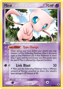 Mew Pokémon card, number 10