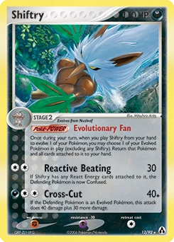 Shiftry Pokémon card, number 12