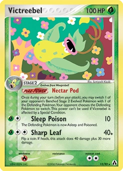 Victreebel Pokémon card, number 13