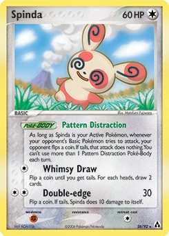 Spinda Pokémon card, number 26
