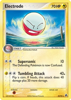 Electrode Pokémon card, number 32