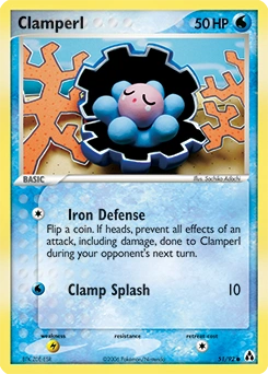 Clamperl Pokémon card, number 51