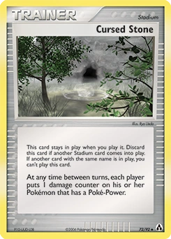 Cursed Stone Pokémon card, number 72