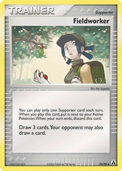 Fieldworker Pokémon card, number 73