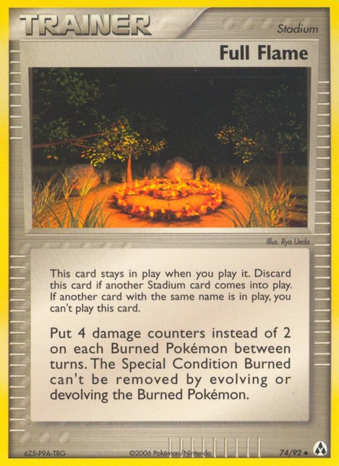 Full Flame Pokémon card from Legend Maker, number 74 (Standard print)