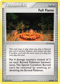Full Flame Pokémon card, number 74