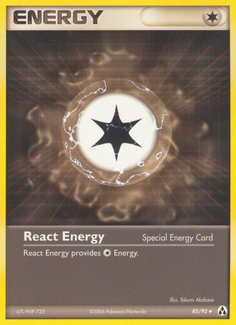 React Energy Pokémon card from Legend Maker, number 82 (Standard print)