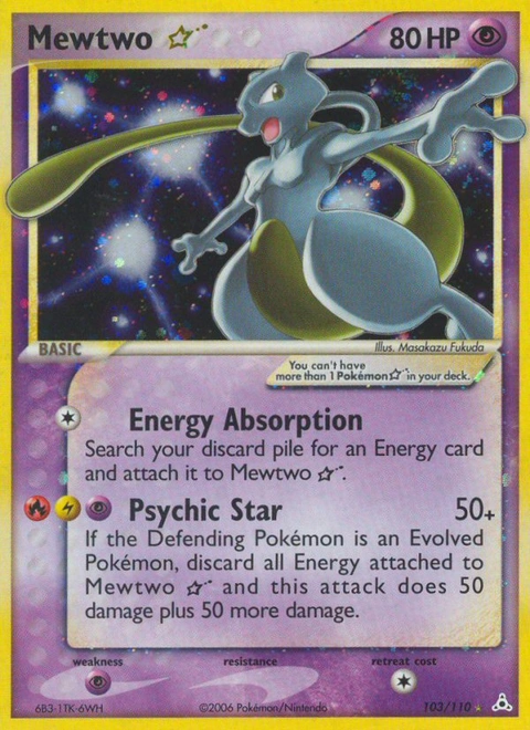 Mewtwo ★ Pokémon card from Holon Phantoms, number 103 (Holo print)