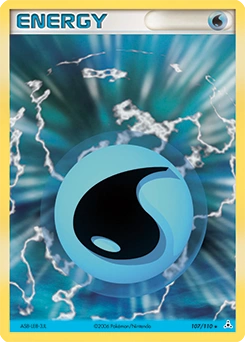 Water Energy Pokémon card, number 107