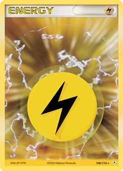 Lightning Energy Pokémon card, number 108