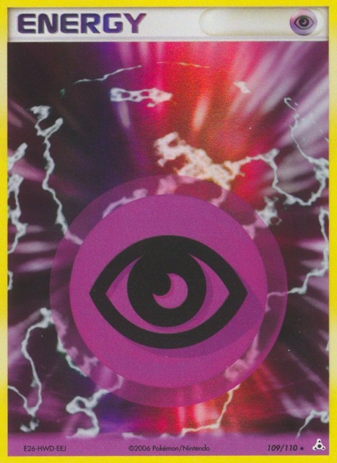 Psychic Energy Pokémon card from Holon Phantoms, number 109 (Holo print)