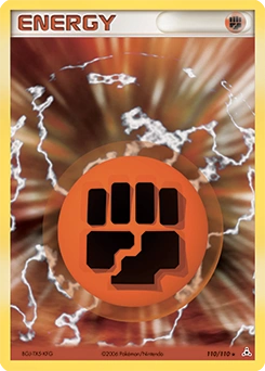 Fighting Energy Pokémon card, number 110