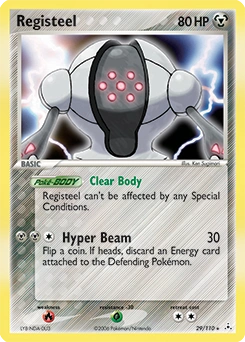 Registeel Pokémon card, number 29